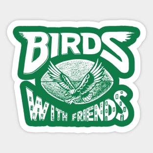 BwF New Logo (white) Sticker